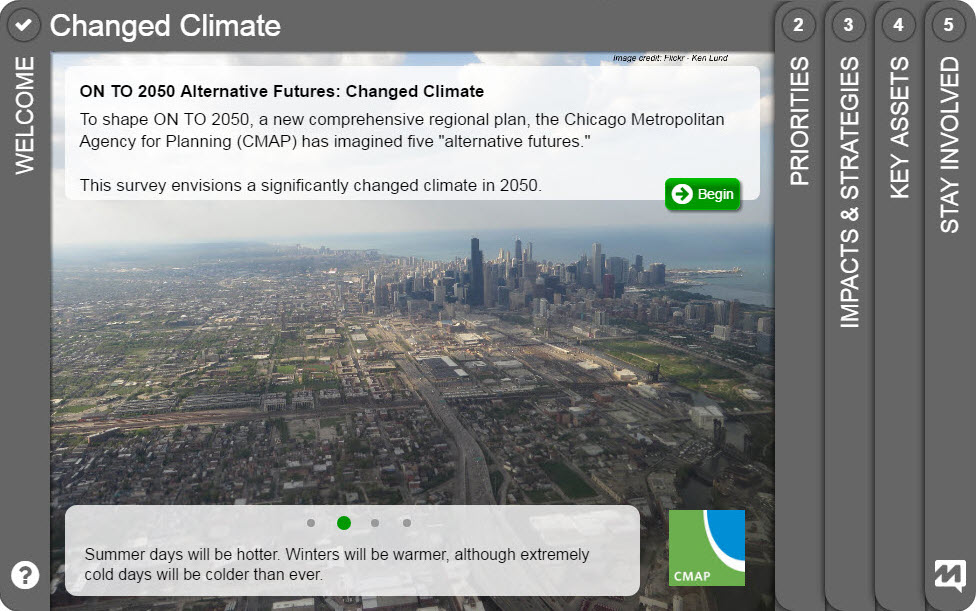 Changed Climate Metroquest survey screenshot