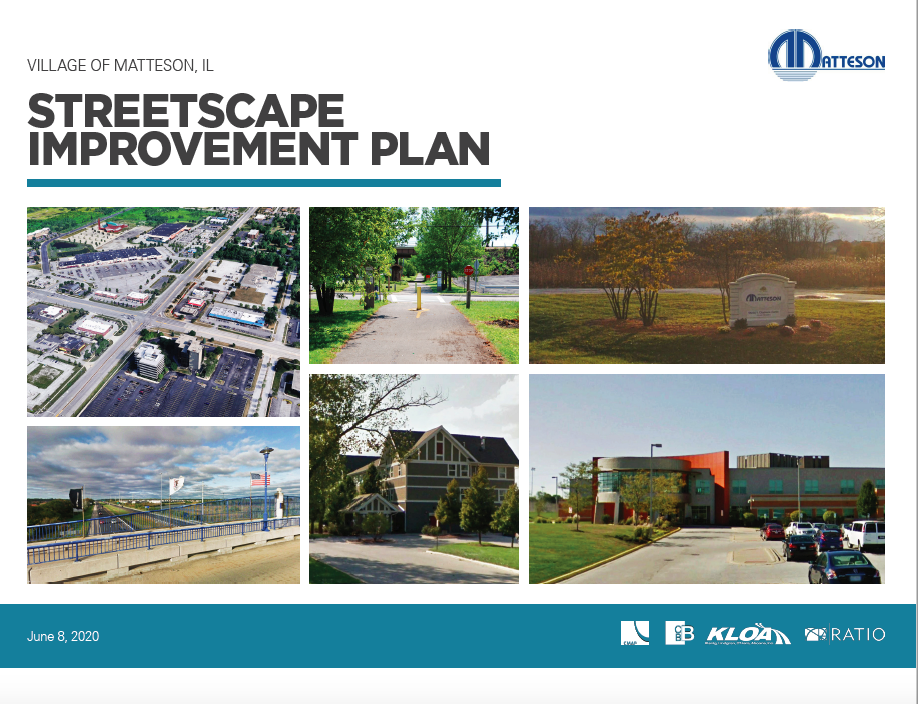 Cover of Matteson Streetscape Plan