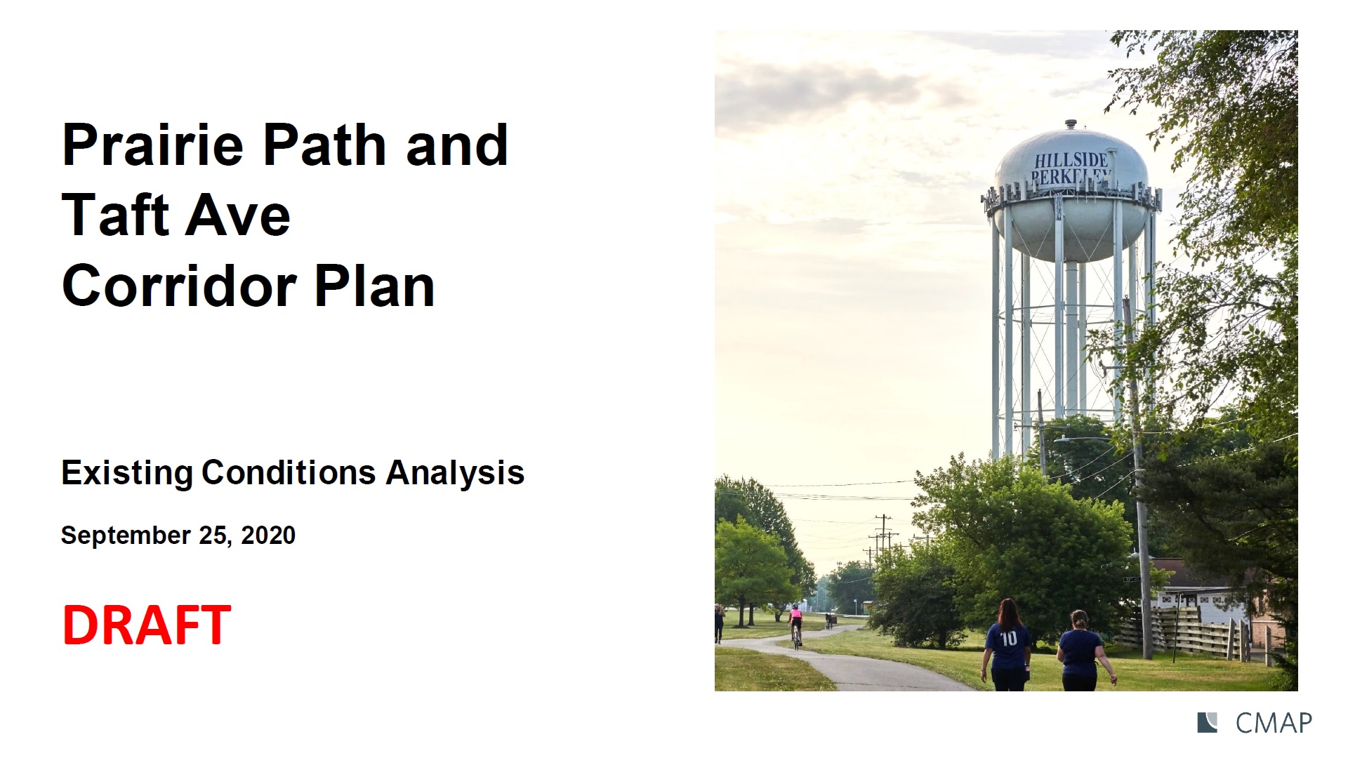 Prairie Path and Taft Avenue Corridor Plan Existing Conditions Analysis font cover