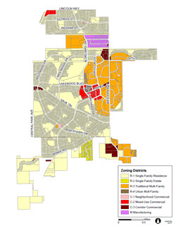 Park Forest Existing Zoning Map