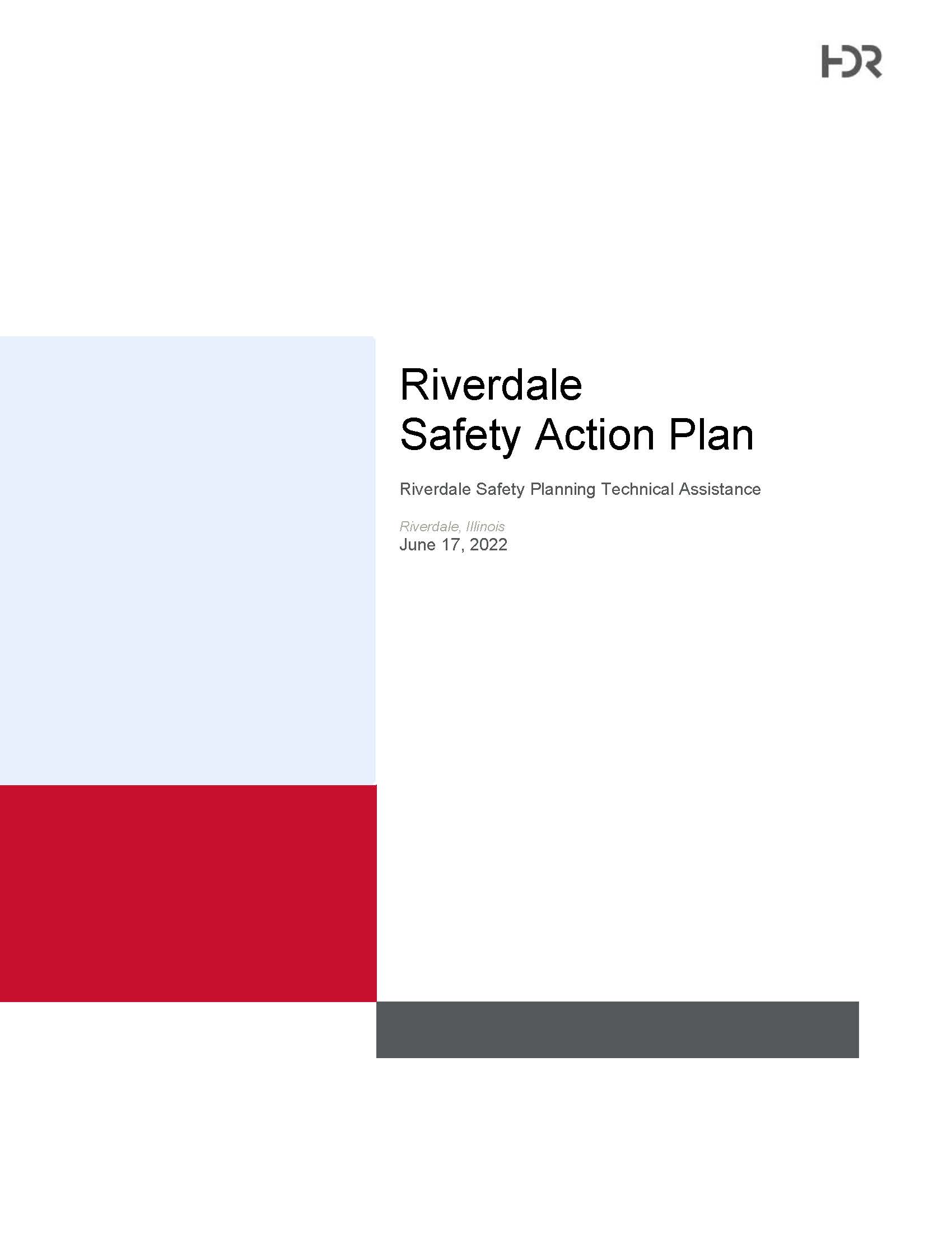 Riverdale Safety Action Plan cover