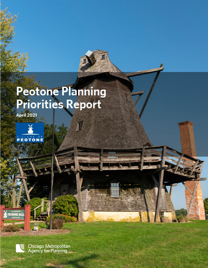 Cover image of the Peotone Planning Priorities report