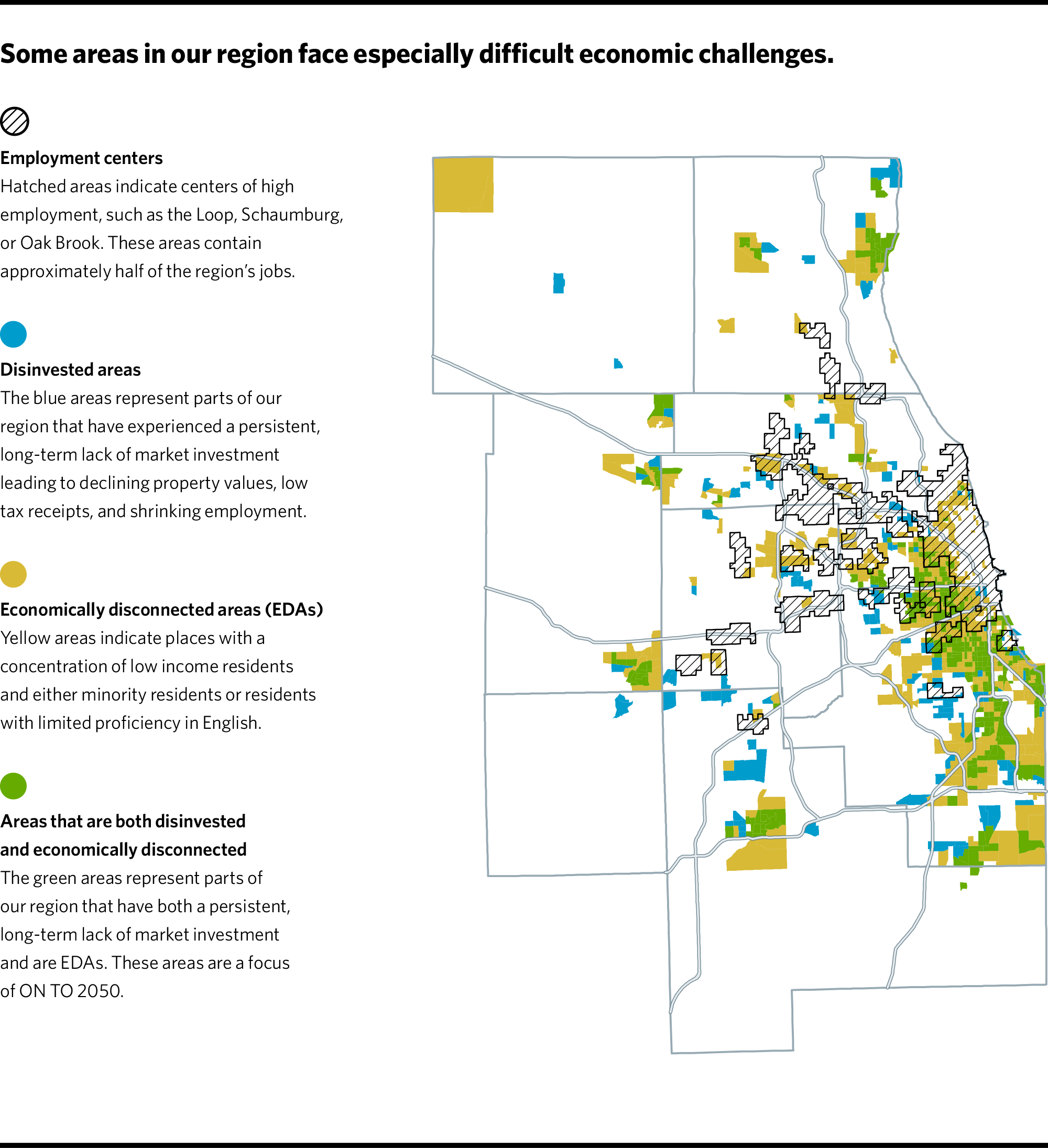 Static map of EDAs in the Chicago region