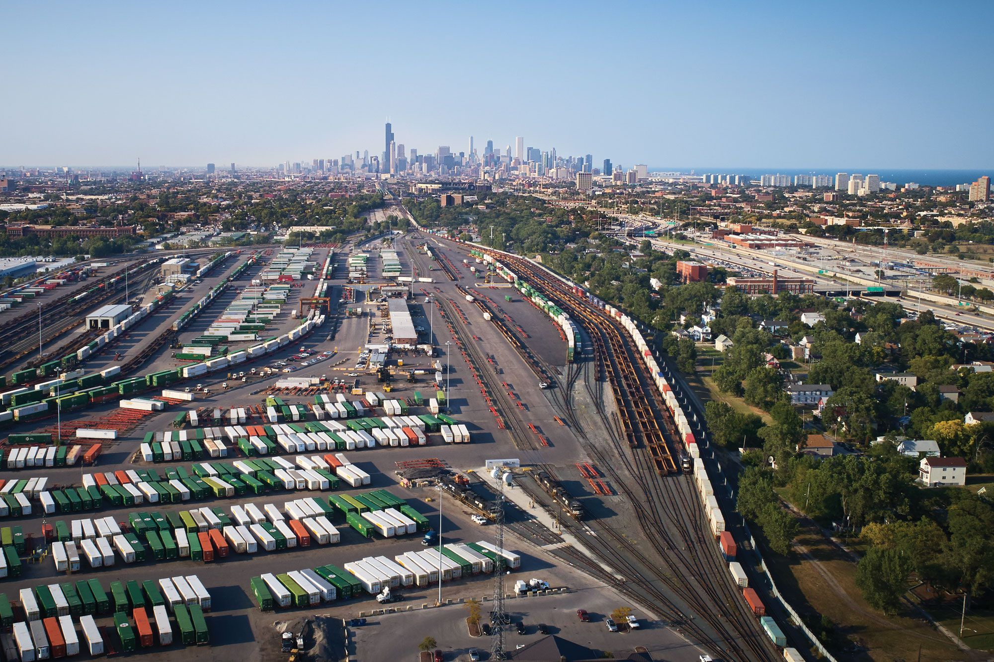 Freight in the Chicago region.