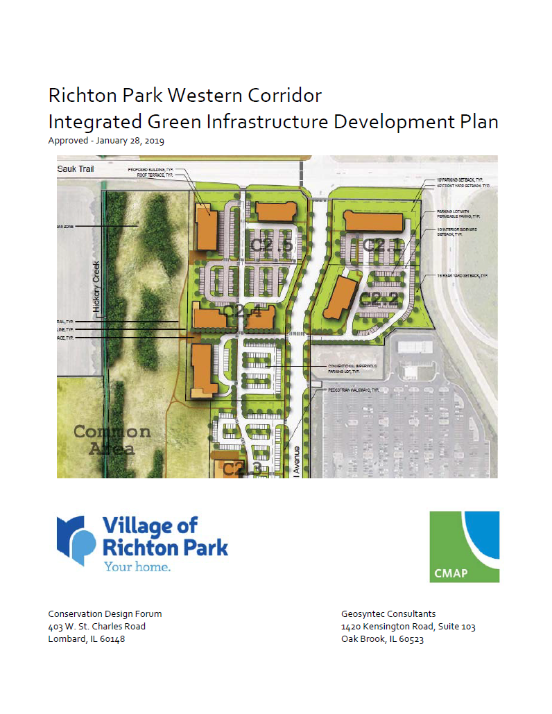 Cover page for the Western Corridor Integrated Green Infrastructure Development Plan