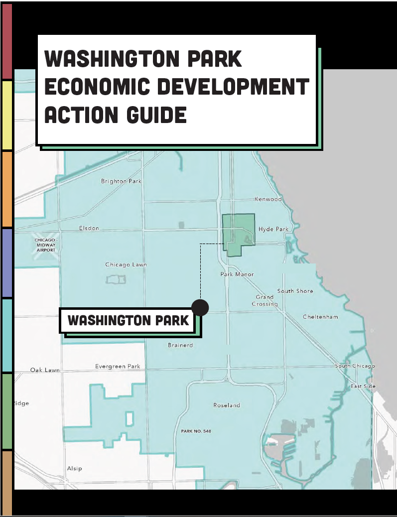 Report cover with map of Chicago's South Side